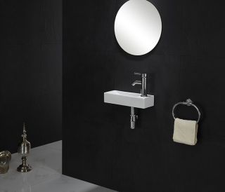 Раковина-чаша CeramaLux 9048FL белая 38 см